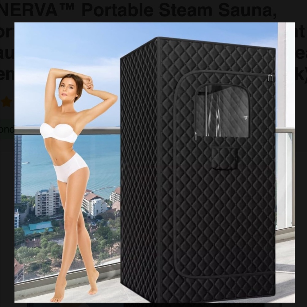 New in box! Black Portable Steam Sauna